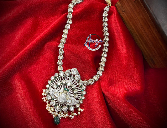 92.5 Silver Moissanite necklace