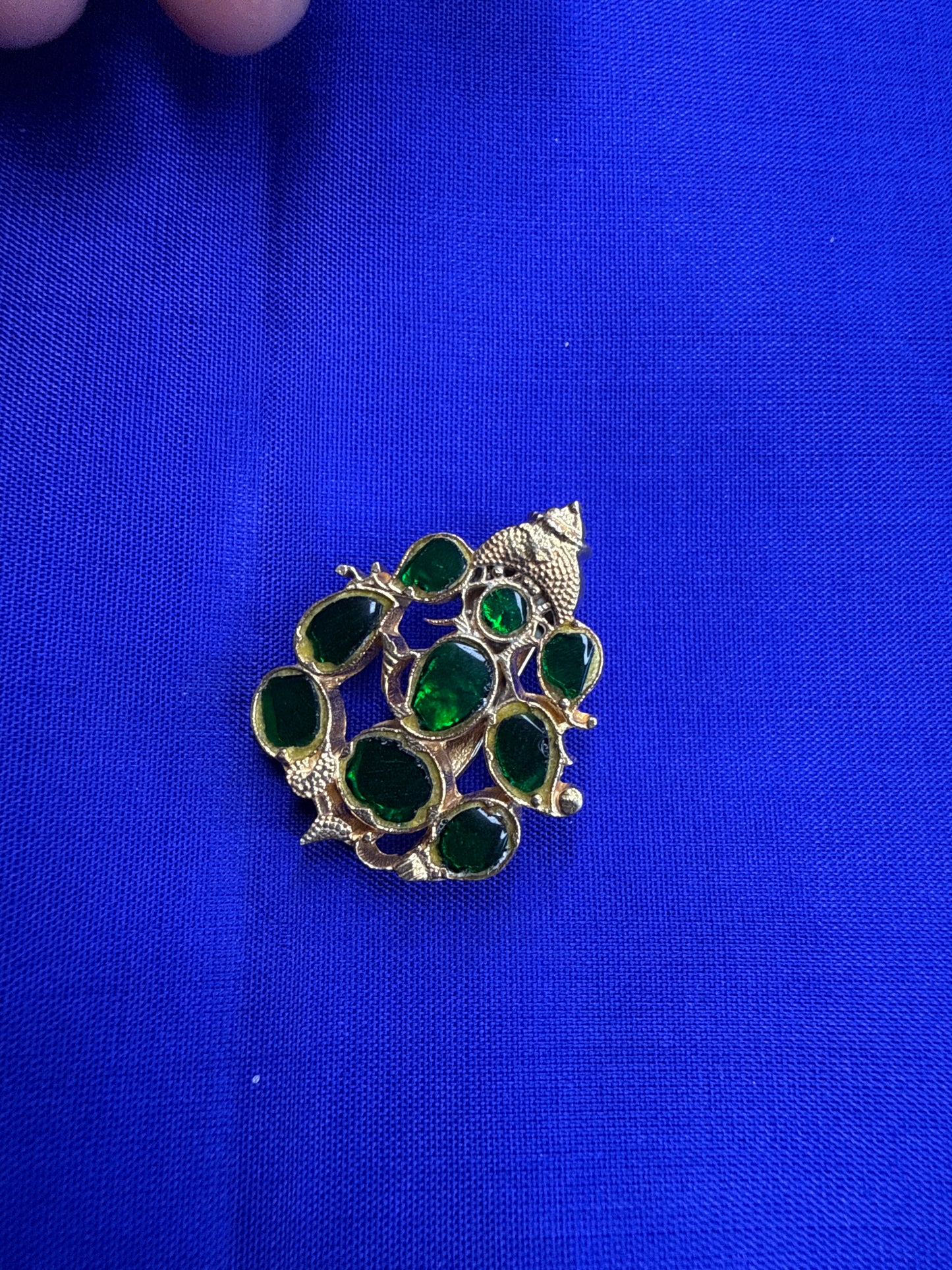 92.5 silver kundan jadau pendant - 11 gm