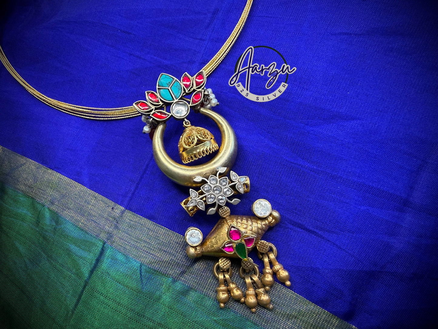 92.5 Silver fusion Pendant -32.5 gm