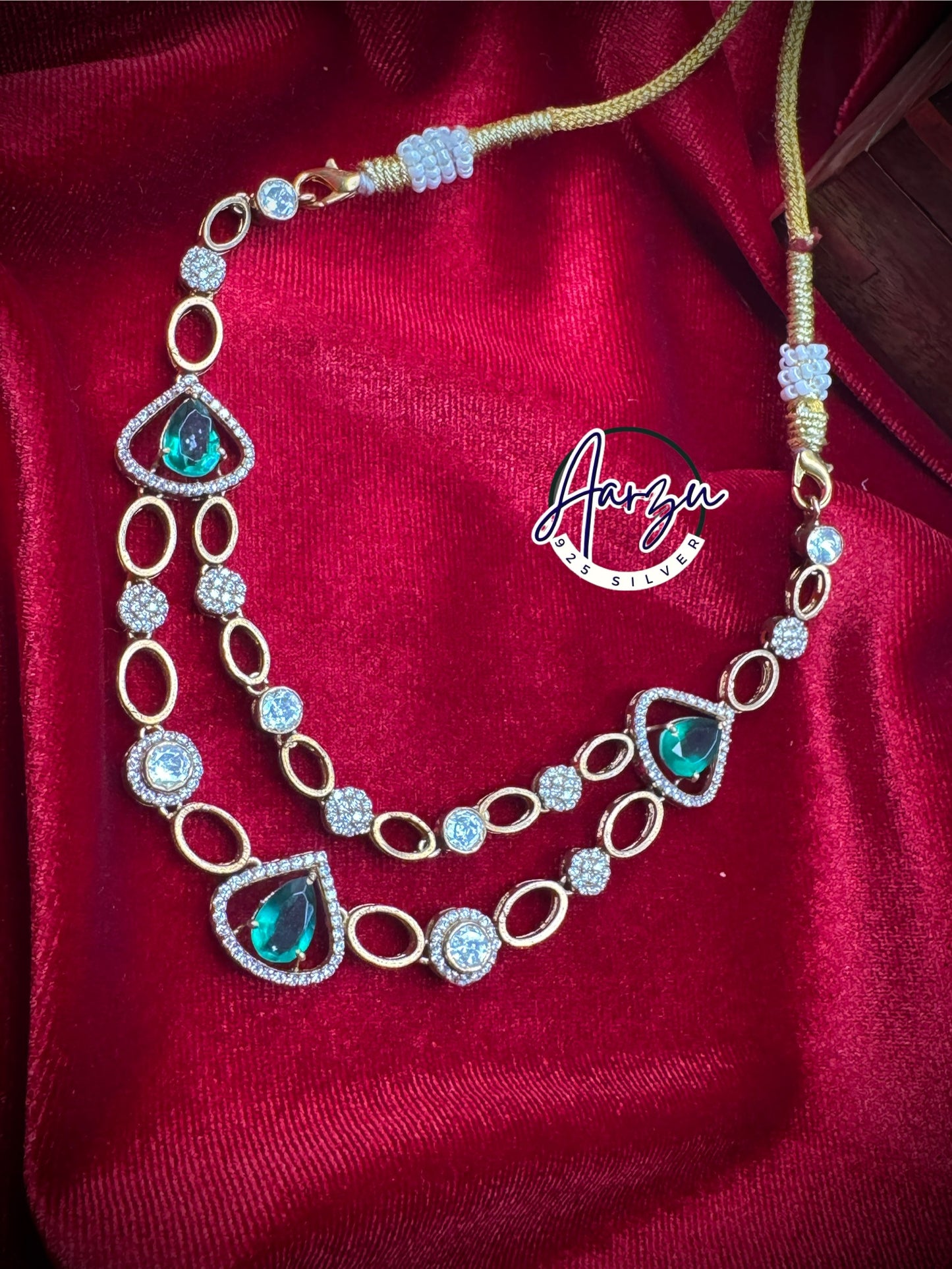 92.5 Silver Moissanite necklace