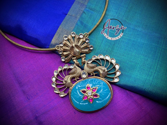 92.5 Silver fusion Pendant -52 gm