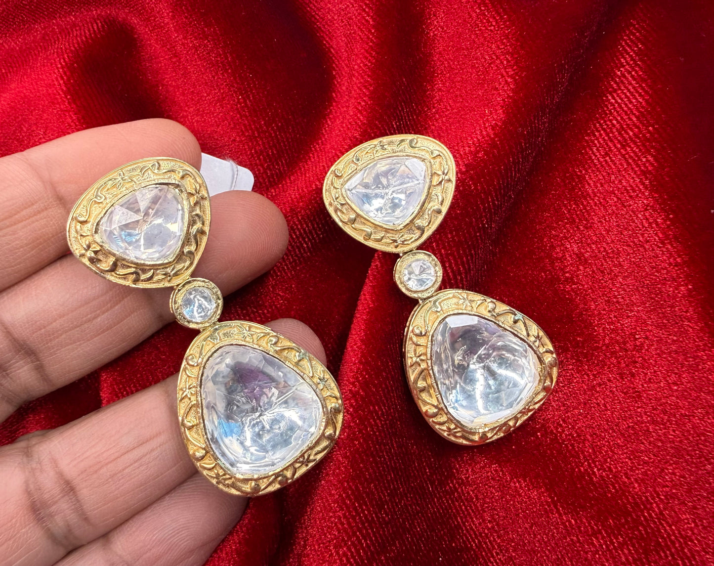 92.5 Silver Moissanite Earrings
