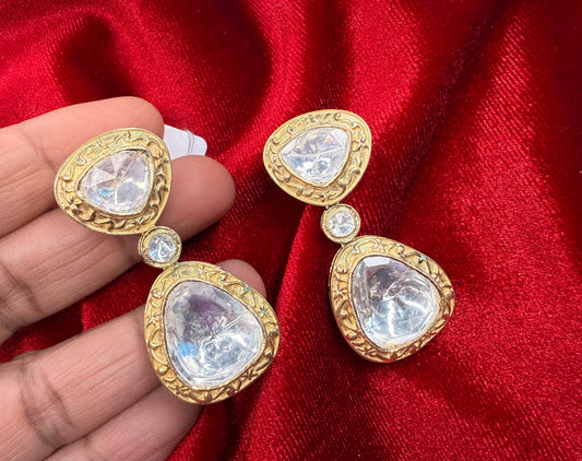 92.5 Silver Moissanite Earrings