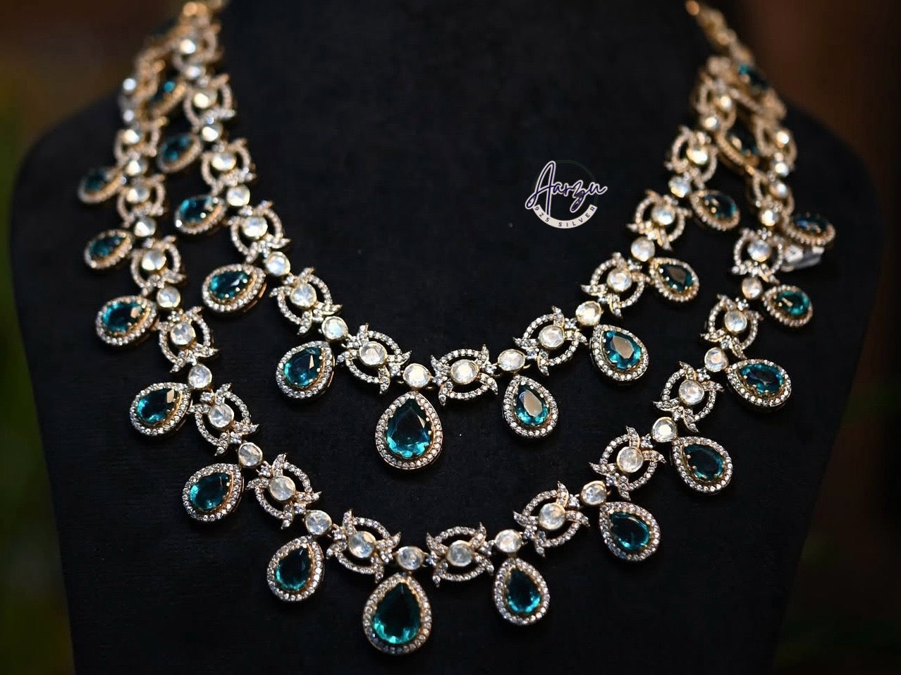 92.5 Silver Moissanite necklace