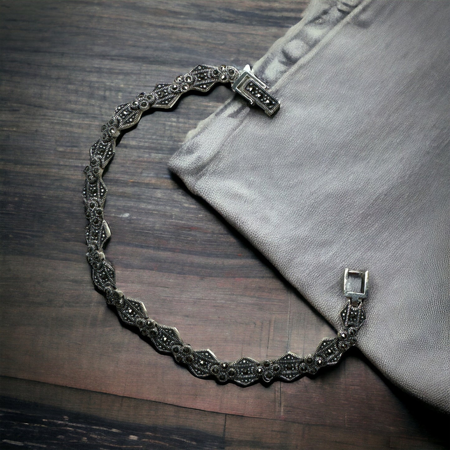 92.5 Silver Marcasite bracelet