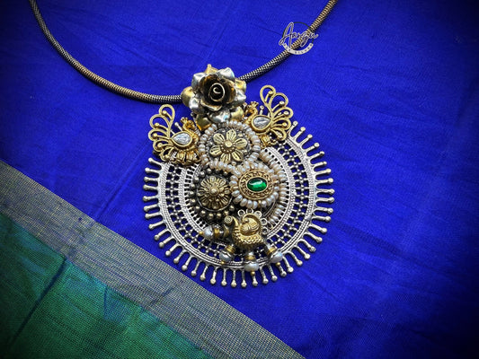 92.5 Silver dual tone fusion Pendant -46.7 gm