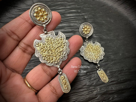 92.5 Silver designer inspired light weight Earrings