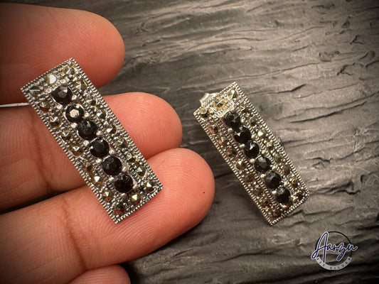 92.5 Silver Marcasite Earrings