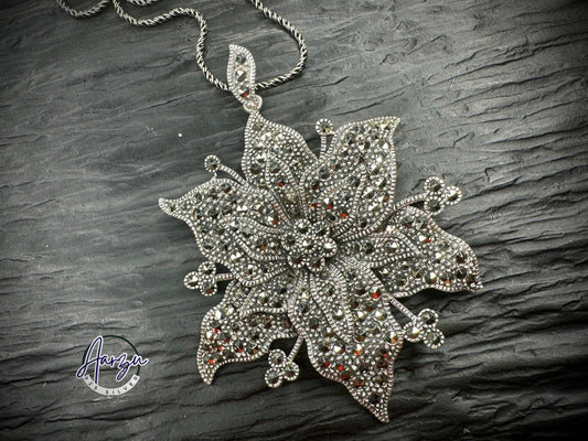 92.5 Silver Marcasite pendant