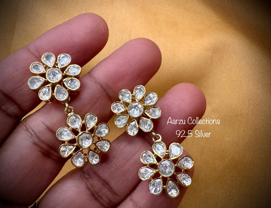 92.5 Silver Moissanite Earrings