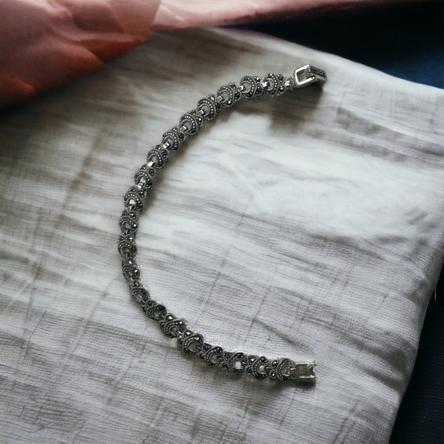 92.5 Silver Marcasite bracelet