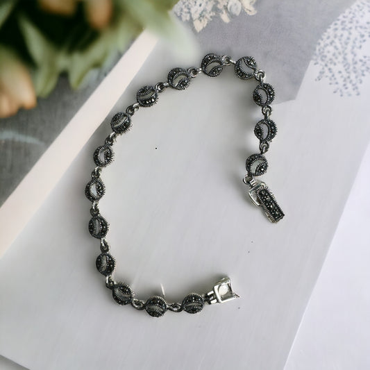 92.5 Silver Marcasite bracelet