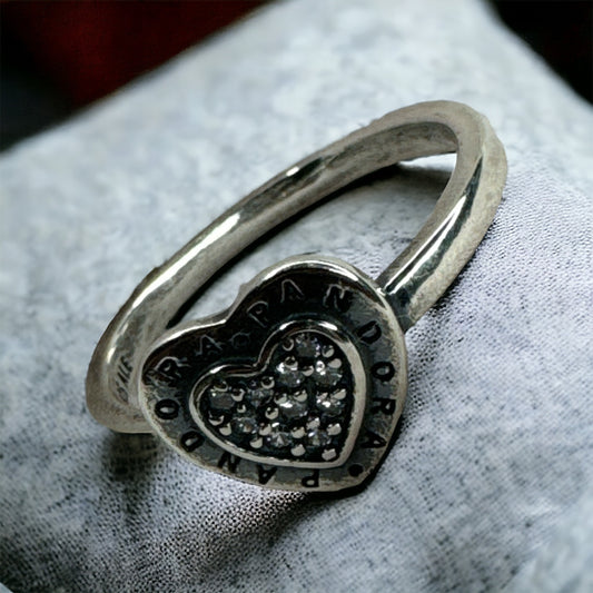92.5 Silver Dainty Size 8 Ring