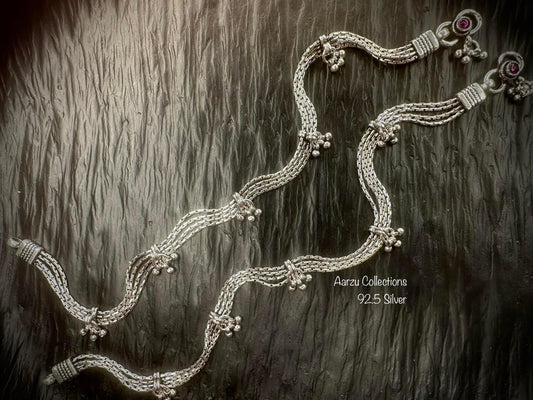 92.5 Silver Anklet