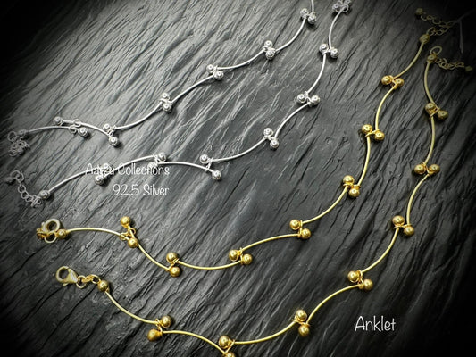 92.5 Silver Anklet