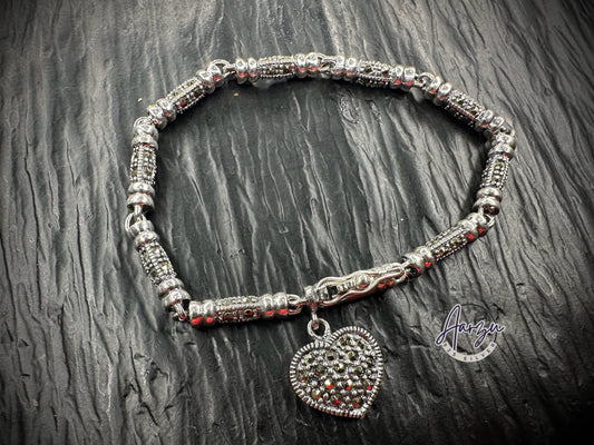92.5 Silver Marcasite bracelet