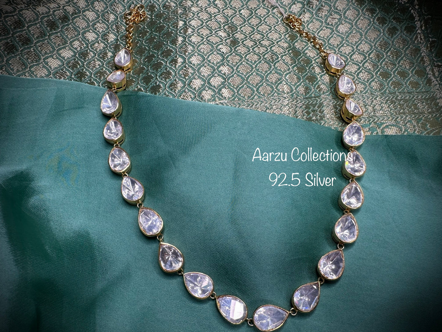 92.5 Silver Moissanite necklace