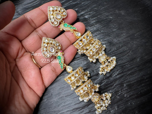 92.5 Silver Moissanite Earrings