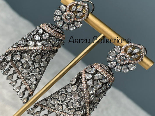 Contemporary American Diamond Earrings