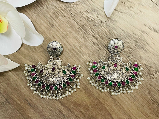 German Silver Earrings