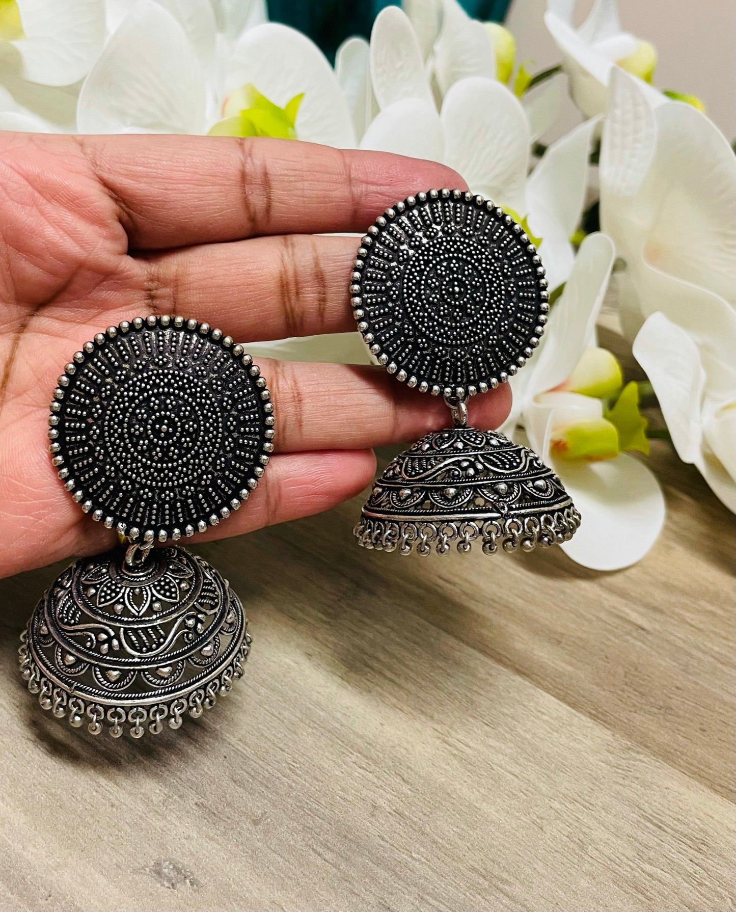 German Silver Earrings