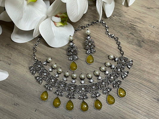 German Silver Necklace Set