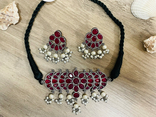 German Silver Choker Set