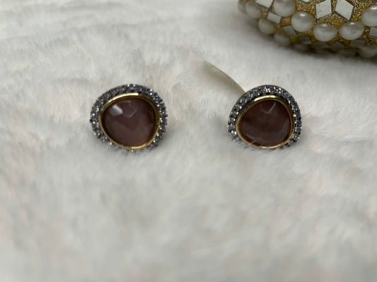 Dainty American Diamond Studs