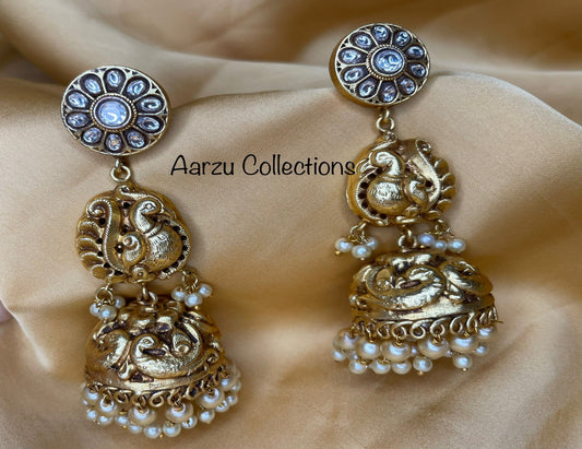 Long Jadau Jhumki