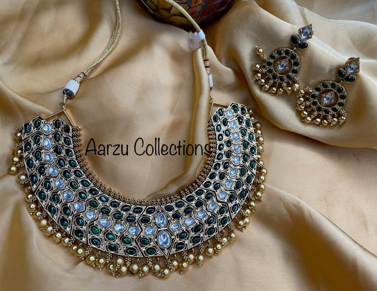 Kemp Necklace Set with real Kemp Stones