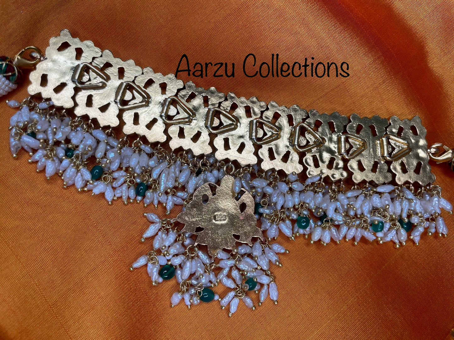 92.5 Silver Jadau Choker