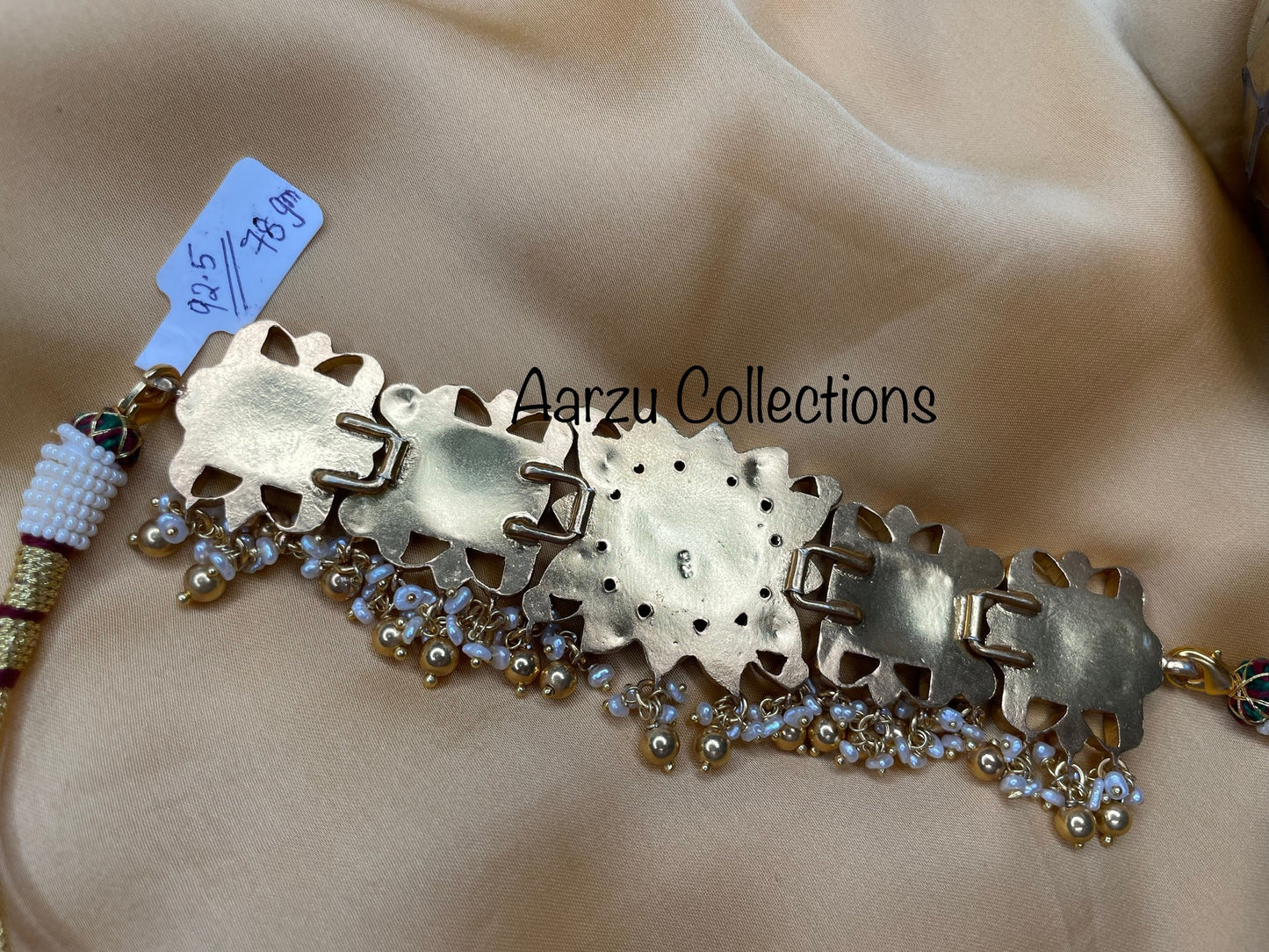 92.5 Silver Jadau Choker