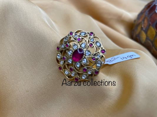 92.5 Silver Adjustable Ring - 14 g