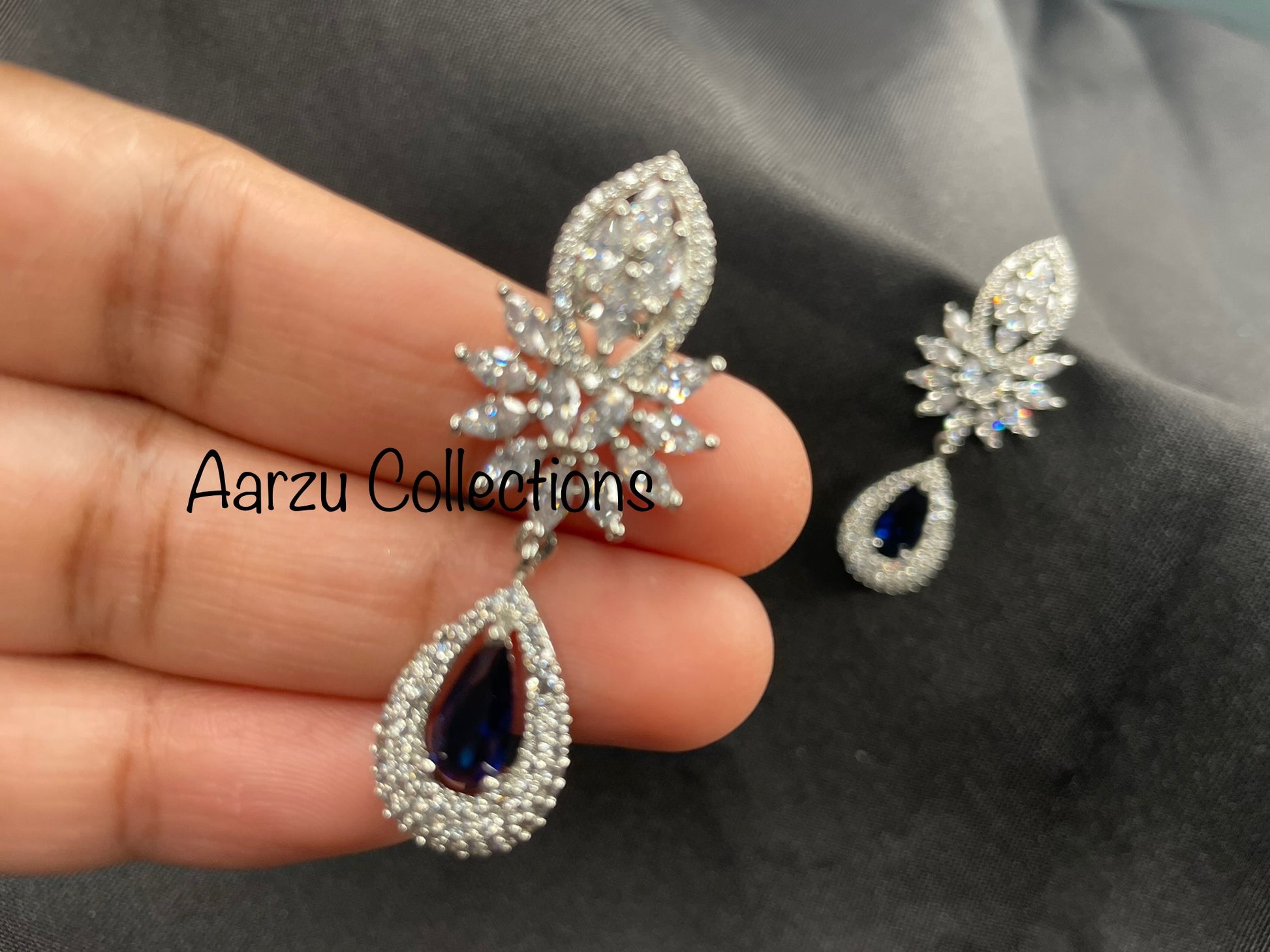 Buy Putstyle Silver American Diamond Earrings Jewellery For Women Available  Online at ScrollnShops