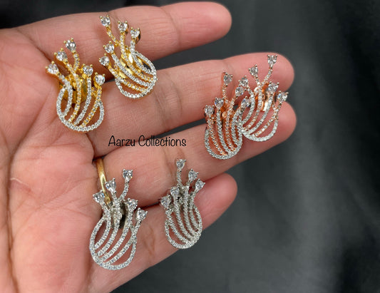American Diamond Earring, Sold Separately