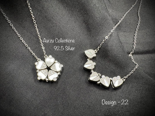 92.5 Silver Dainty Necklace - D22