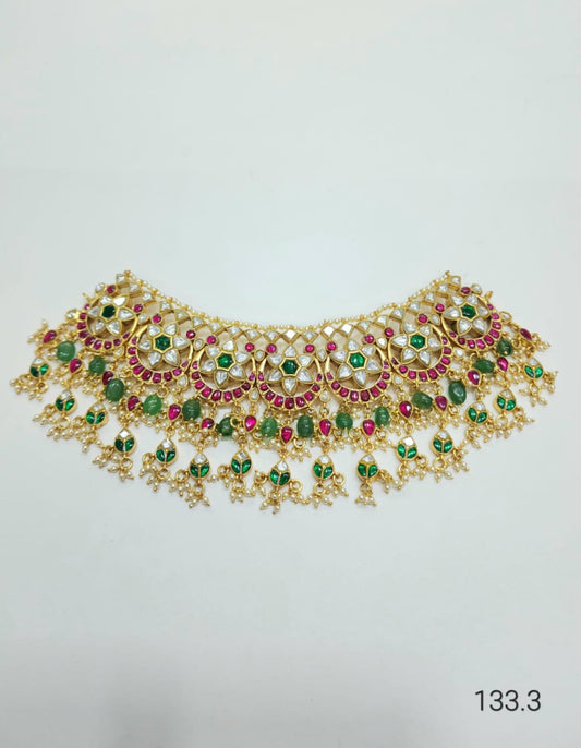 92.5 Silver Kundan Jadau Choker