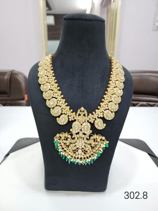 92.5 Silver Kundan Jadau Necklace