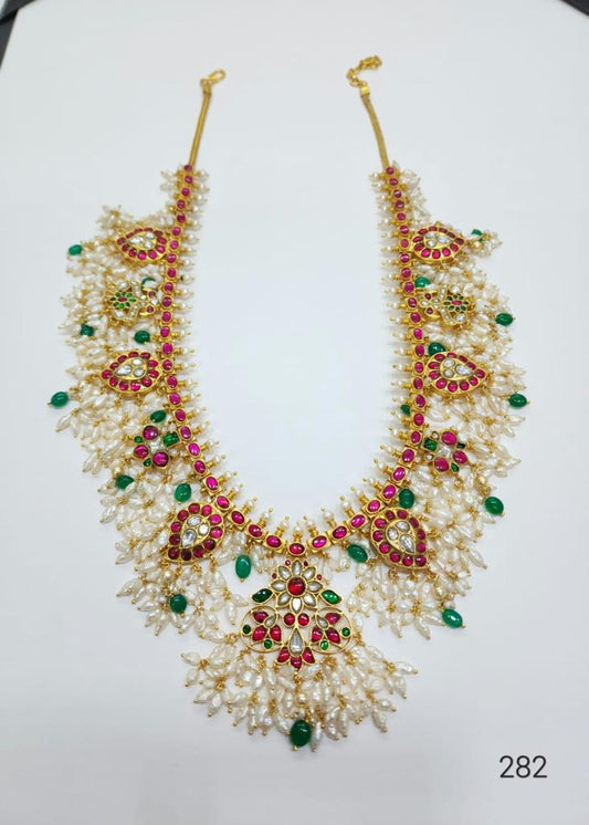 92.5 Silver Kundan Jadau Necklace