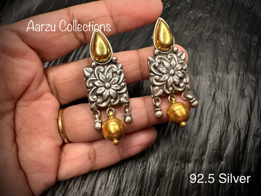 92.5 Silver Earrings - 18 gms