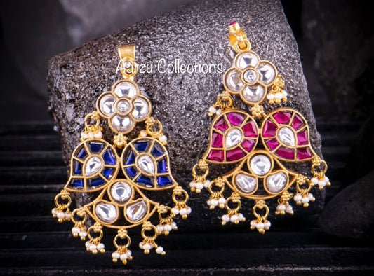 Kundan Jadau reversible pendant