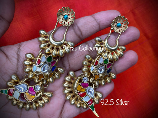 92.5 Silver Statement Earrings
