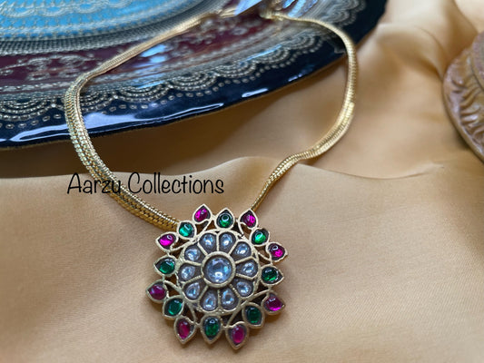 Kundan Jadau Pendant chain