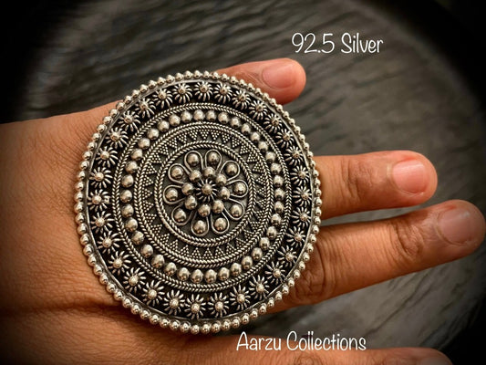 92.5 Silver Statement Ring