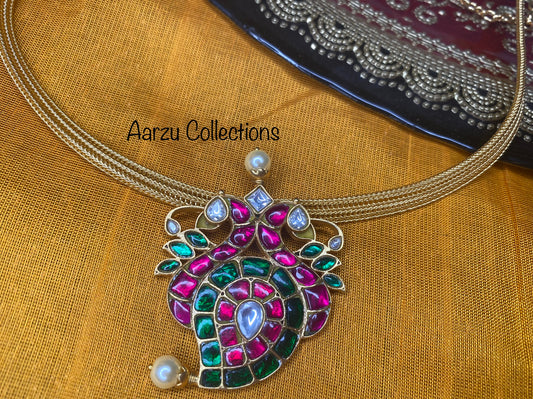 Kundan Jadau Soft Hasli necklace