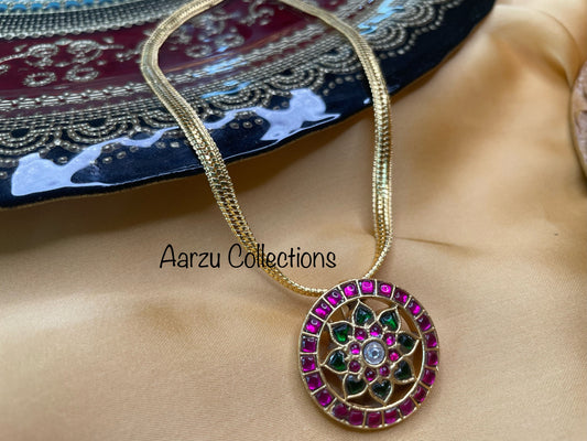 Kundan Jadau Pendant chain