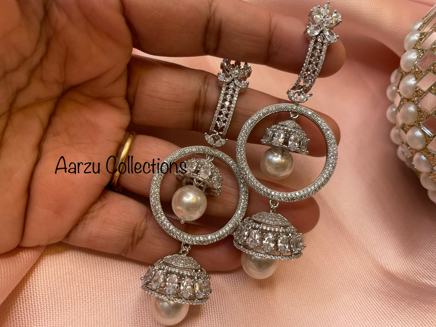 American Diamond Statement Earrings