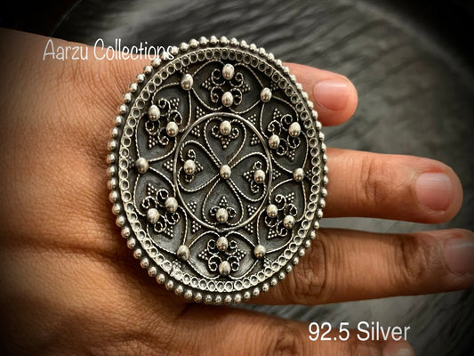 92.5 Silver Statement Ring