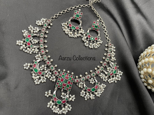German Silver Necklace Set