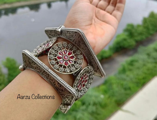 German Silver Openable Kada - set of 3